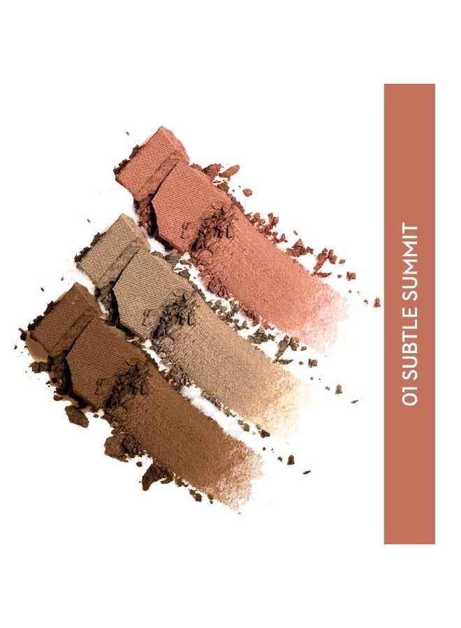SUGAR Cosmetics Contour De Force Face Palette for Makeup | Includes Matte Bronzer, Highlighter & Blush | Makeup Palette with Built-in Mirror - 01 Subtle Summit - Image 2